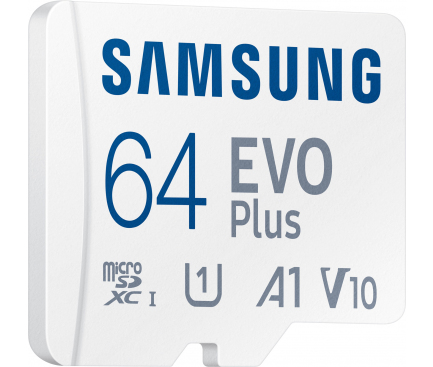 Card Memorie MicroSDXC Samsung cu adaptor SD, 64Gb, Clasa 10, 130 mb/sec MB-MC64KA/EU