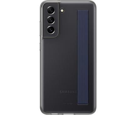 Husa pentru Samsung Galaxy S21 FE 5G G990, Strap Cover, Neagra, Resigilata EF-XG990CBE