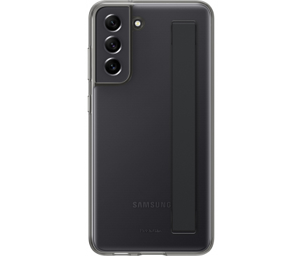 Husa pentru Samsung Galaxy S21 FE 5G G990, Strap Cover, Neagra, Resigilata EF-XG990CBE