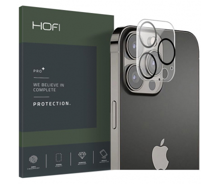 Folie de protectie Camera spate HOFI CAM PRO+ pentru Apple iPhone 13 Pro Max / 13 Pro, Sticla securizata, Full Glue HOFI152CL