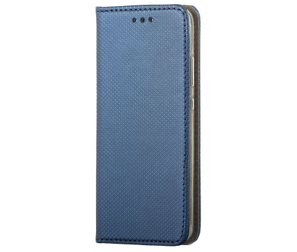 Husa Piele Ecologica OEM Smart Magnet pentru Samsung Galaxy M52 5G, Bleumarin 