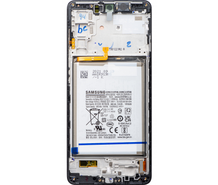 Display - Touchscreen Samsung Galaxy M52 5G, Cu Rama, si acumulator, Negru, Service Pack GH82-27122A 