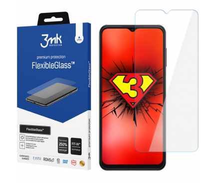 Folie de protectie Ecran 3MK FlexibleGlass pentru Samsung Galaxy A13 A135, Sticla Flexibila, Full Glue 3MK2807