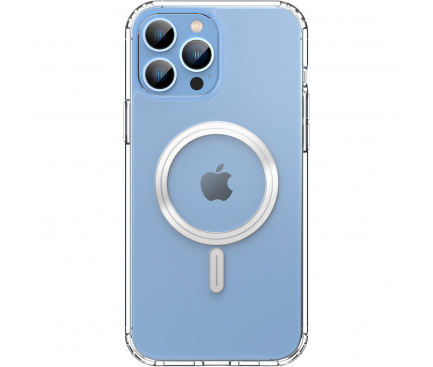 Husa MagSafe pentru Apple iPhone 13 Pro Max, DUX DUCIS, Clin, Transparenta