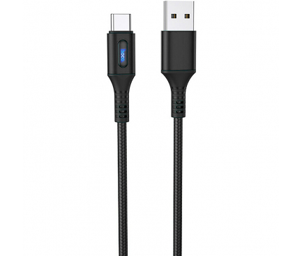Cablu Date si Incarcare USB-A - USB-C HOCO U79 Admirable, 18W, 1.2m, Negru