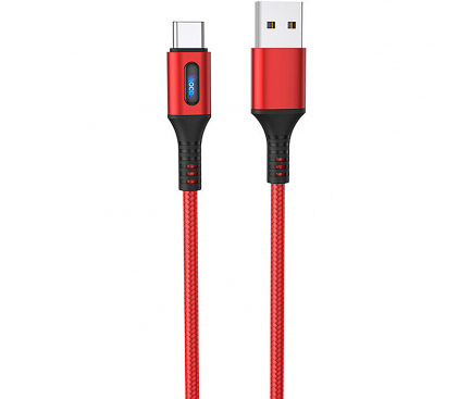 Cablu Date si Incarcare USB-A - USB-C HOCO U79 Admirable, 18W, 1.2m, Rosu