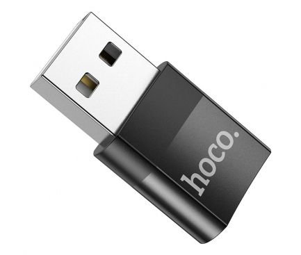 Adaptor Date si Incarcare USB-C - USB-A HOCO UA17, Negru