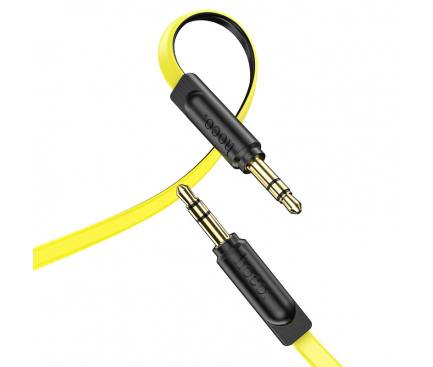 Cablu Audio 3.5mm - 3.5mm HOCO UPA16, 1m, Galben