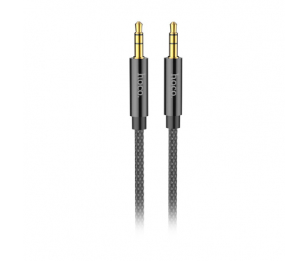 Cablu Audio 3.5 mm la 3.5 mm HOCO UPA19 AUX, 1 m, Negru 