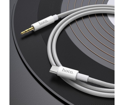 Cablu Audio USB-C - 3.5mm HOCO UPA19, 1m, Argintiu
