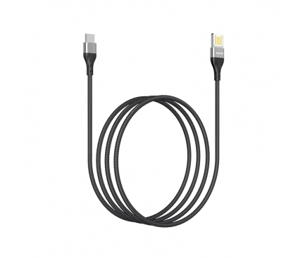 Cablu Date si Incarcare USB-A - USB-C Borofone BU11 Tasteful, 18W, 1.2m, Negru