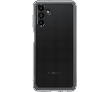 Husa pentru Samsung Galaxy A13 5G A136, Soft Clear Cover, Neagra EF-QA136TBEGWW