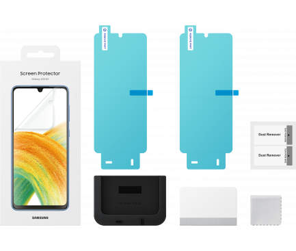 Folie de protectie Ecran Samsung pentru Galaxy A33 5G A336, Plastic, Set 2 bucati EF-UA336CTEGWW