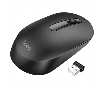 Mouse Wireless HOCO GM14, 1200DPI, Negru