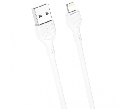 Cablu Date si Incarcare USB-A - Lightning XO Design NB200, 18W, 2m, Alb