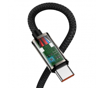 Cablu Incarcare USB Type-C la USB Type-C Baseus Legend Elbow, 2 m, 100W, Negru CATCS-A01 