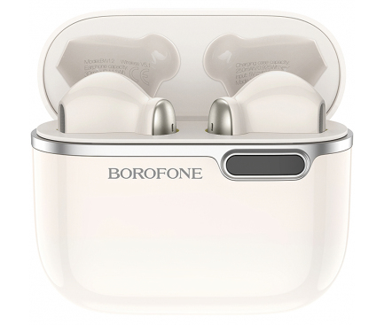 Handsfree Casti Bluetooth Borofone BW12 Leisure, TWS, Alb 