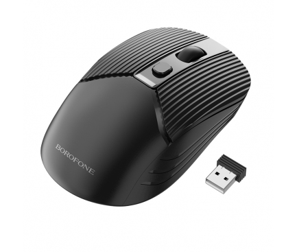 Mouse Wireless Borofone BG5, 1600DPI, Negru