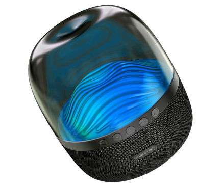 Boxa Portabila Bluetooth Borofone BP8 Glazed Colorful Luminous, 2 x 5W, RGB, Neagra