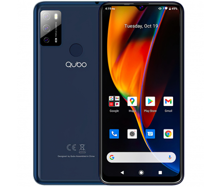 Telefon mobil QUBO P-668, 6.53 inch, 4GB RAM, 64GB, 4G, Albastru QUBO-S668-64GB-BL