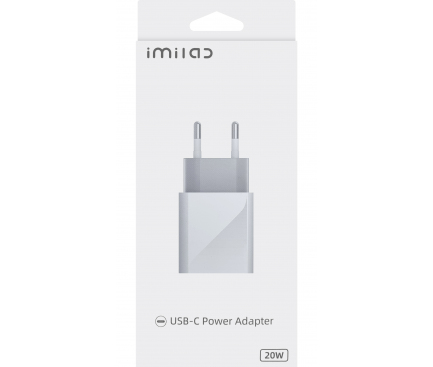 Incarcator Retea cu cablu USB Type-C IMILAB, 20W, 1 X USB Tip-C, Alb 