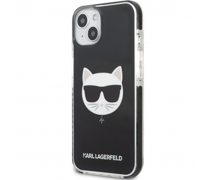 Husa TPU Karl Lagerfeld pentru Apple iPhone 13, TPE Choupette Head, Neagra KLHCP13MTPECK 
