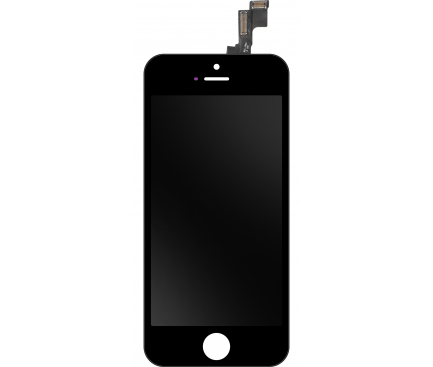 Display cu Touchscreen Apple iPhone 5c, cu Rama, Negru, Refurbished