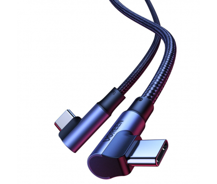Cablu Date si Incarcare USB Type-C la USB Type-C UGREEN US335, Angled 90, 1 m, 5A, 100W, Negru