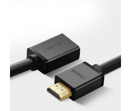 Adaptor Audio si Video HDMI la HDMI UGREEN HD107, 2 m, 4K UHD, Negru 