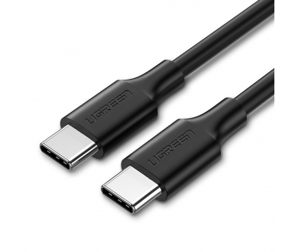 Cablu Date si Incarcare USB Type-C la USB Type-C UGREEN US286, 2 m, PD/QC, 60W / 3A, Negru 