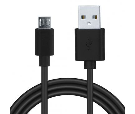Cablu Date si Incarcare USB la MicroUSB Spacer, 0.5 m, Negru SPDC-MICRO-PVC-BK-0.5 