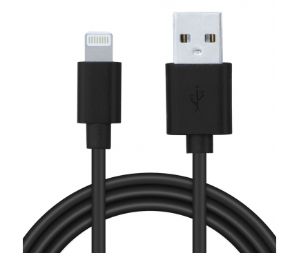 Cablu Date si Incarcare USB la Lightning Spacer, 1.8 m, Negru SPDC-LIGHT-PVC-BK-1.8 