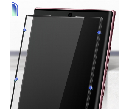 Folie de protectie Ecran X-One pentru Samsung Galaxy S22 Ultra 5G S908, Sticla securizata, Full Glue, 3D