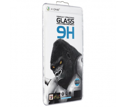 Folie Protectie Ecran X-One pentru Samsung Galaxy S22+ 5G S906, 3D, Sticla securizata, Full Face, Full Glue, Extra Strong 