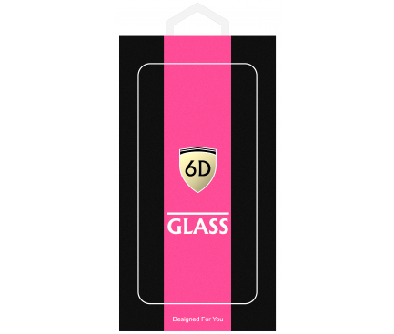Folie de protectie Ecran OEM pentru Apple iPhone 8 / 7, Sticla securizata, Edge Glue, 6D, Neagra