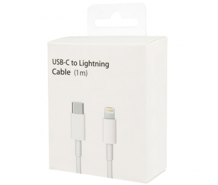 Cablu Date si Incarcare USB-C - Lightning OEM, 18W, 2m, Alb