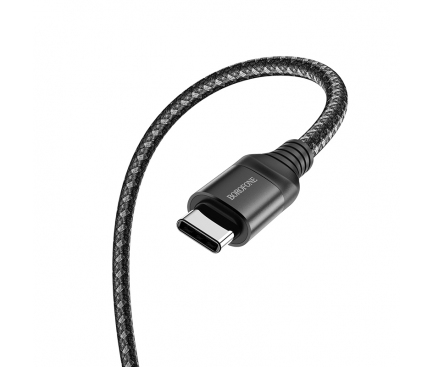 Cablu Date si Incarcare USB la USB Type-C Borofone BX56 Delightful, 1 m, 2.4A, Negru 