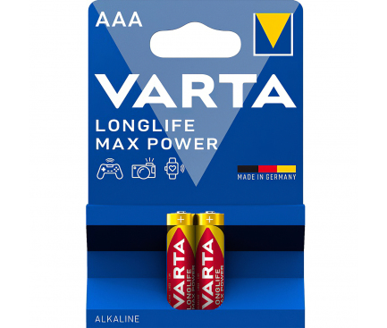 Baterie Varta Longlife Max Power 4703, AAA / LR3, Set 2 bucati