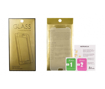 Folie de protectie Ecran OEM Gold Edition pentru Samsung Galaxy A7 (2018) A750, Sticla securizata, Full Glue