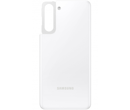 Capac Baterie - Geam Blitz Samsung Galaxy S21 5G G991, Alb, Swap 