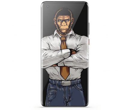 Folie Protectie Ecran Mr. Monkey Glass pentru Samsung Galaxy S21+ 5G G996, Sticla securizata, Full Face, Full Glue, UV Glass 