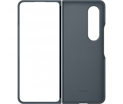 Husa pentru Samsung Galaxy Z Fold4 F936, Leather Cover, Gri EF-VF936LJEGWW