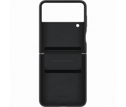 Husa pentru Samsung Galaxy Z Flip4 F721, Flap Leather Cover, Neagra EF-VF721LBEGWW