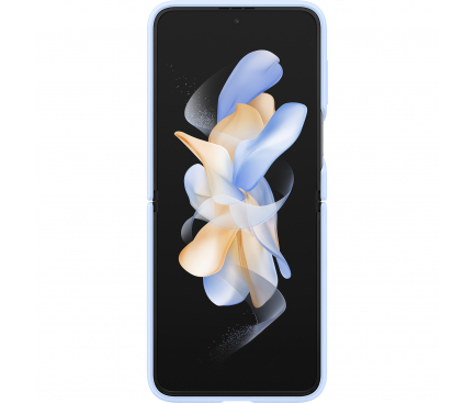 Husa pentru Samsung Galaxy Z Flip4 F721, Ring, Bleu EF-PF721TLEGWW