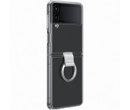 Husa pentru Samsung Galaxy Z Flip4 F721, Ring, Transparenta EF-OF721CTEGWW