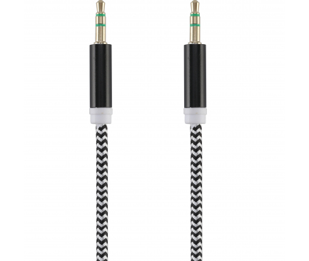 Cablu Audio 3.5 mm la 3.5 mm Tellur Basic, 1 m, Negru TLL311071 
