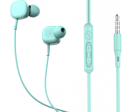 Handsfree Casti In-Ear Tellur Basic Sigma, Cu microfon, 3.5 mm, Albastru TLL162371 