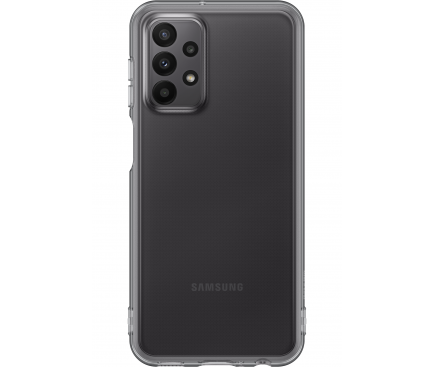 Husa TPU Samsung Galaxy A23 A235 / Samsung Galaxy A23 5G A236, Soft Clear Cover, Neagra EF-QA235TBEGWW 