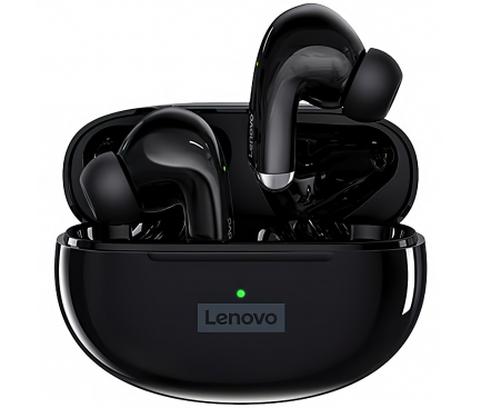 Handsfree Casti Bluetooth Lenovo LP5 TWS, SinglePoint, Bluetooth 5.0, Negru 