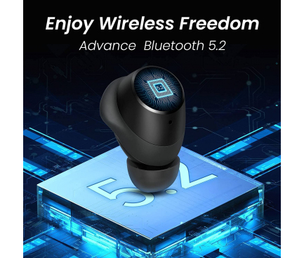 Handsfree Bluetooth Haylou GT1 2022, TWS, Negru